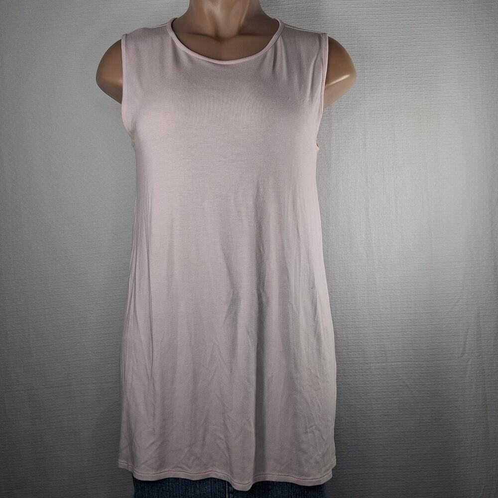 J.Jill Sleeveless Tank Long Tunic Top Light Pink Women's Small
